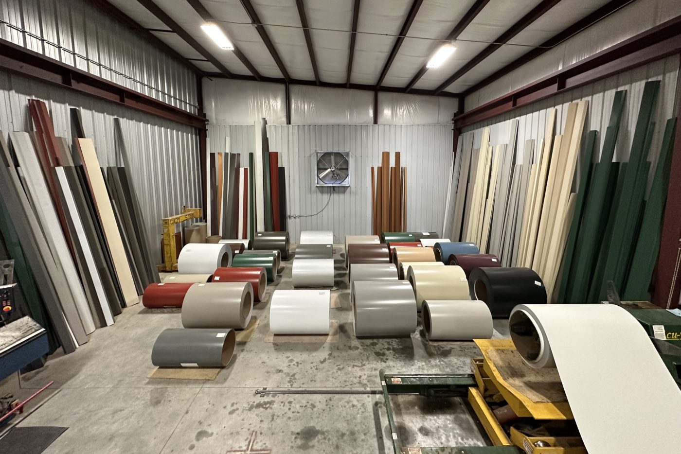 agricultural metal panels-work room