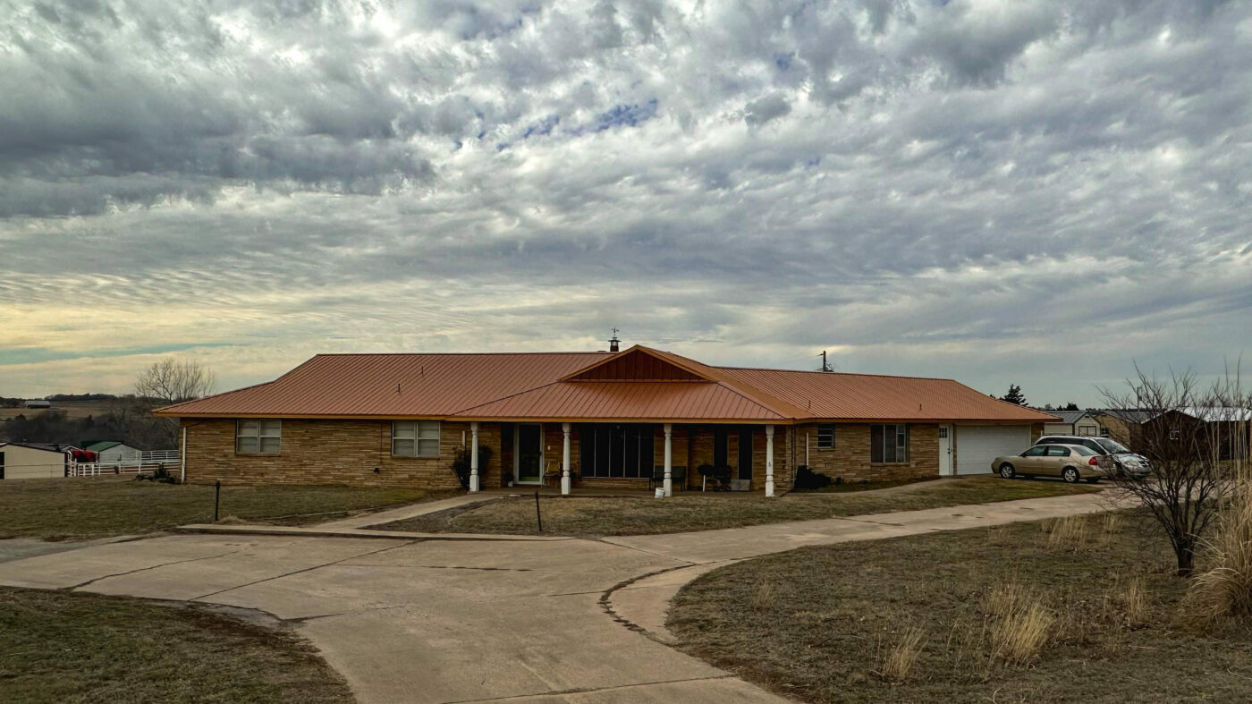 residential metal panels house